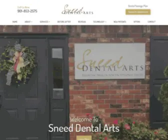 Sneeddentalarts.com(Dentist in Collierville) Screenshot