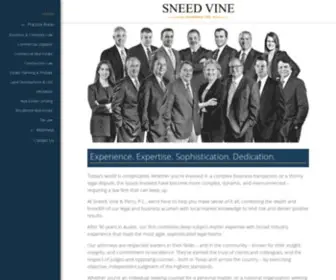 Sneedvine.com(Sneed, Vine & Perry, P.C) Screenshot