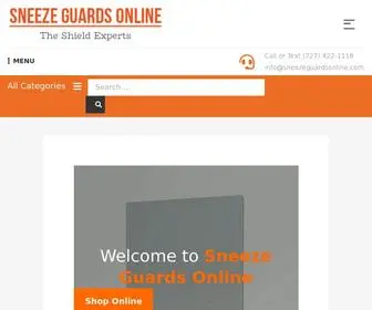 Sneezeguardsonline.com(Sneeze Guards Online) Screenshot