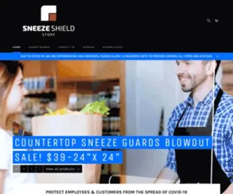 Sneezeshieldstore.com(Sneeze Shield Store) Screenshot