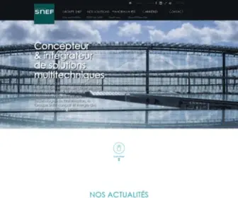 Snef.fr(Groupe SNEF ⅼ Génie électrique) Screenshot