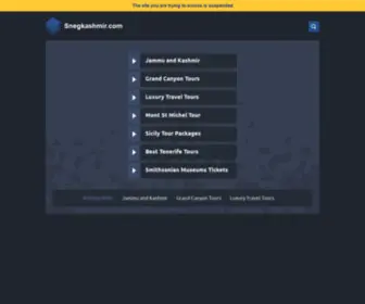 Snegkashmir.com(Explore Kashmir Explore India) Screenshot