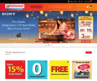 Snehanjalielectronic.com(Buy Best Electronics at Snehanjali) Screenshot