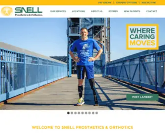Snellarkansas.com(Snell Prosthetics & Orthotics) Screenshot
