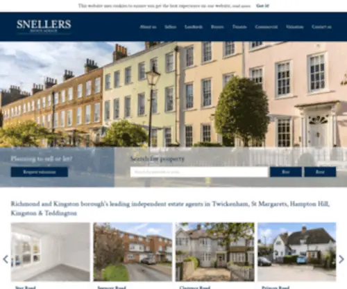 Snellers.co.uk(Estate agents in Hampton Hill) Screenshot