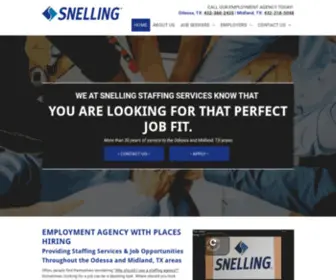 Snellingstaffingtx.com(Employment Agency) Screenshot