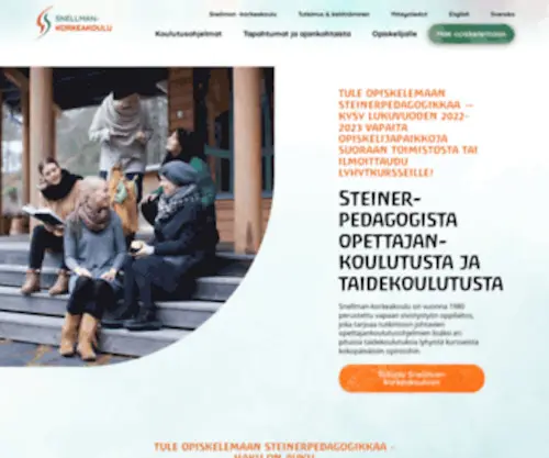 Snellman-Korkeakoulu.fi(Steinerpedagogista opettajankoulutusta ja taidekoulutusta) Screenshot
