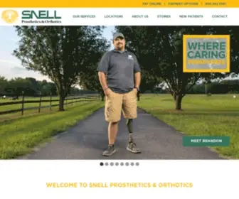 Snellpando.com(Snell Prosthetics & Orthotics) Screenshot