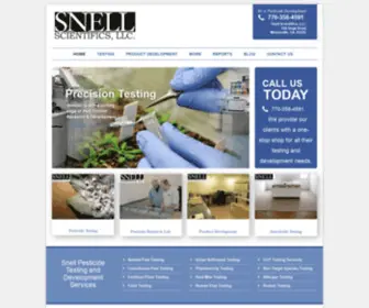 Snellsci.com(Snell Scientifics) Screenshot