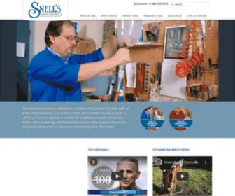 Snellsoandp.com(Snells Orthotics & Prosthetics) Screenshot