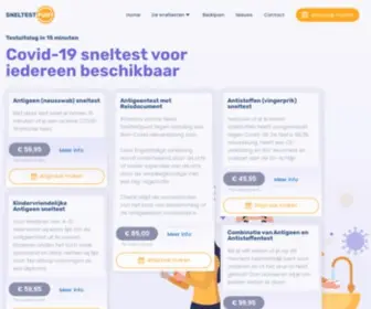 Sneltestpunt.nl(Corona Sneltestpunt Amersfoort Barneveld Bunschoten Putten) Screenshot