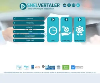 Snelvertaler.nl(Vertaalbureau Snelvertaler) Screenshot