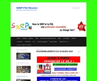 Snep-Reunion.org(SNEP-FSU Réunion) Screenshot