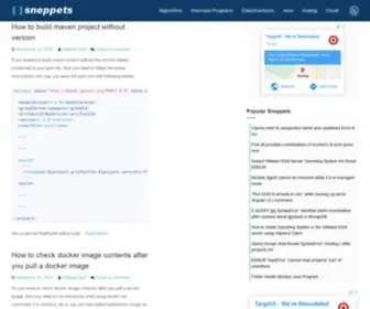 Sneppets.com(sneppets) Screenshot