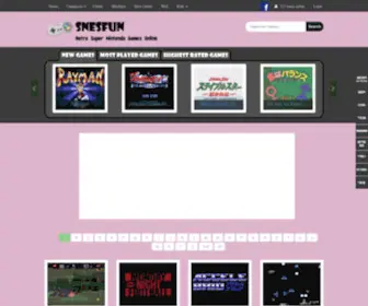 Snesfun.com(SNESFUN Play Retro Super Nintendo) Screenshot