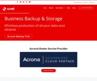 Snetit.eu(Acronis Cyber Backup) Screenshot