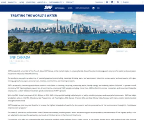 SNF-Canada.com(Nameshield) Screenshot