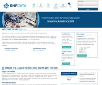 SNfdata.com(Information and statistics about skilled nursing facilities and nursing homes that participate in Medicare) Screenshot