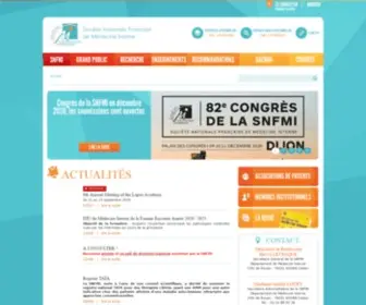 SNfmi.org(Société Nationale de Médecine Interne Accueil) Screenshot