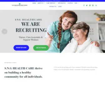 SNG-Healthcare.com(SNG Healthcare) Screenshot