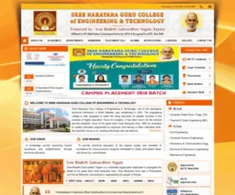 SNgcet.org(Sree Narayana Guru College of Engineering & Technology) Screenshot