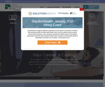 SNhcareers.org(Southern New Hampshire Health Careers) Screenshot