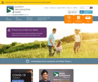 SNHHS.org(Southern New Hampshire Health System) Screenshot