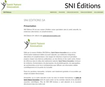 Sni-Editions.com(Sni Editions) Screenshot