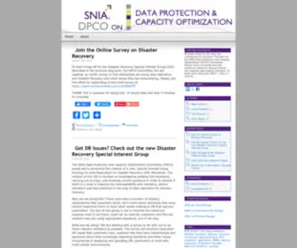 Sniadataprotectionblog.org(SNIA Data Protection Blog) Screenshot