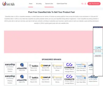 Sniads.com(Classified sites in USA) Screenshot