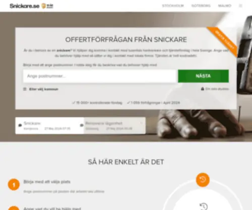 Snickare.se(Gör) Screenshot