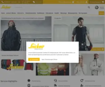 Snickers-Onlineshop.de(Arbeitskleidung Onlineshop) Screenshot