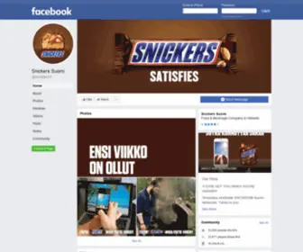 Snickers.fi(Facebook) Screenshot