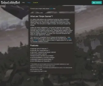 Snipe.games(Snipe games) Screenshot