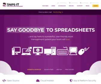 Snipeitapp.com(Snipe-IT Free open source IT asset management) Screenshot