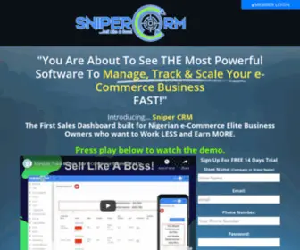 Snipercrm.io(Automate, Manage & Scale Your E-commerce Business FAST) Screenshot