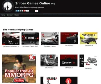 Snipergamesonline.org(Sniper Games Online) Screenshot