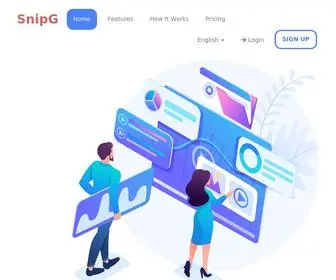 Snipg.com(Get your digital business card NOW) Screenshot