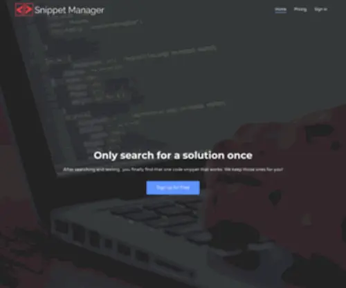 Snippetmanager.io(Snippet Manager) Screenshot