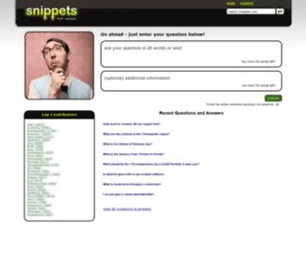 Snippets.com(Short Answers) Screenshot