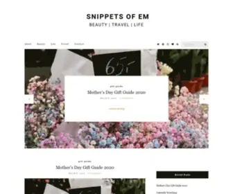 Snippetsofem.com(Snippets of Em) Screenshot
