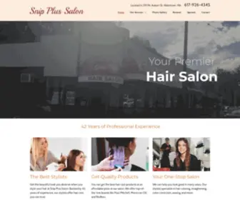 Snipplussalon.com(Snip Plus Salon) Screenshot