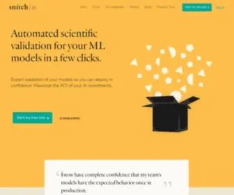 Snit.ch(Machine Learning Model Validation Tool) Screenshot