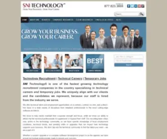 Snitechnology.com(Technology Staffing) Screenshot