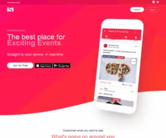 Snizl.com(Real-time Deals, Events and Free Competitions) Screenshot