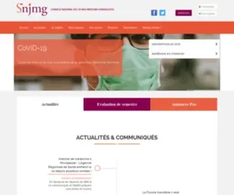 SNJMG.org(Syndicat National des Jeunes Médecins Généralistes) Screenshot