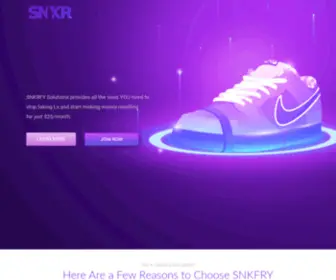 SNKRFY.com(SNKRFY) Screenshot