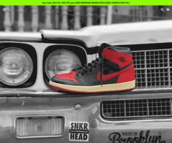 SNKrhead.com(SNKR HEAD) Screenshot