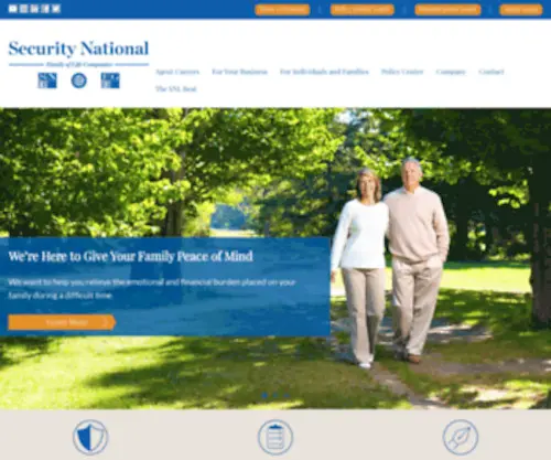 Snlabetterway.com(Security National Life) Screenshot