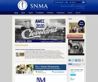 Snma.org(Student National Medical Association (SNMA)) Screenshot